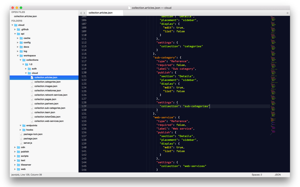 Screenshot of product